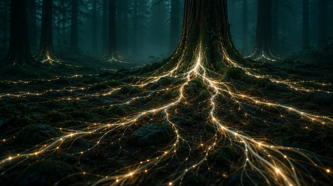 fiberoptic root forest