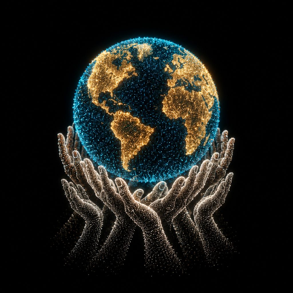 globe many hands
